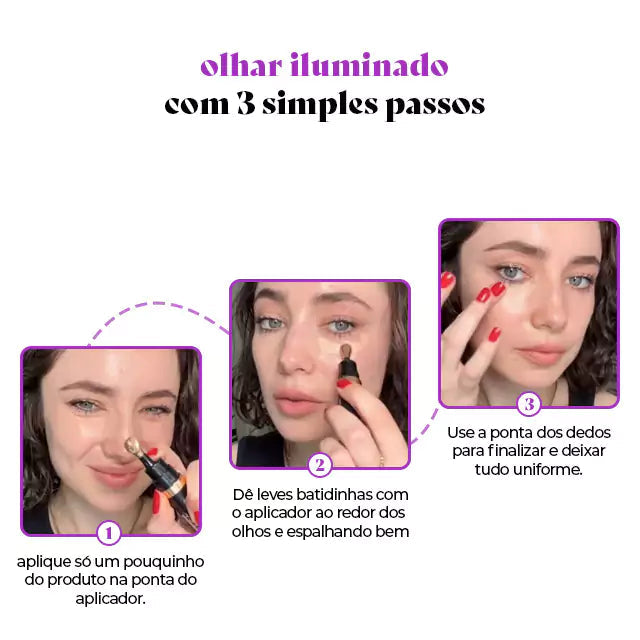 Corretor de Olheiras Luminous - Que Revitaliza e Clareia a Região dos Olhos