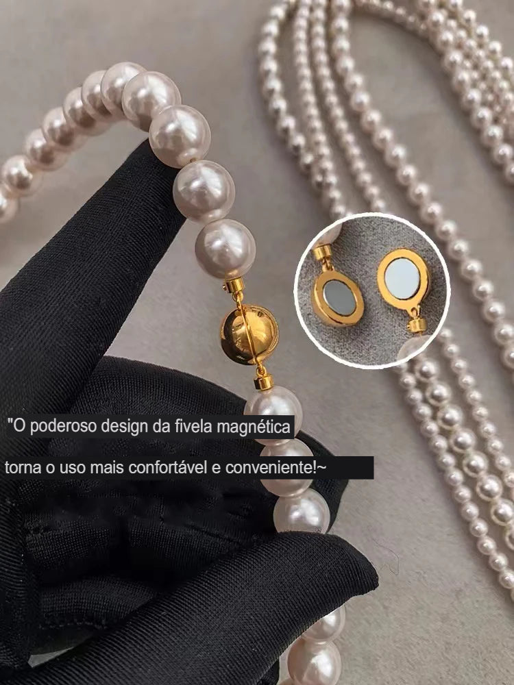 Colar de Pérolas Elegance